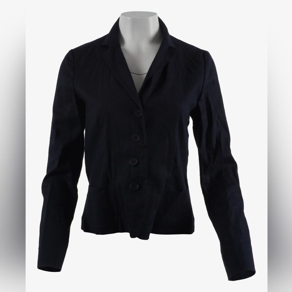 Ralph Lauren Classic Black Navy Women's Blazer (Can452)